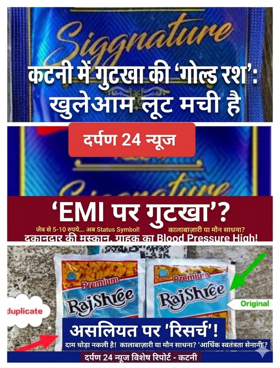 कटनी में गुटखा की ‘गोल्ड रश’: जेब हल्की, लत भारी!